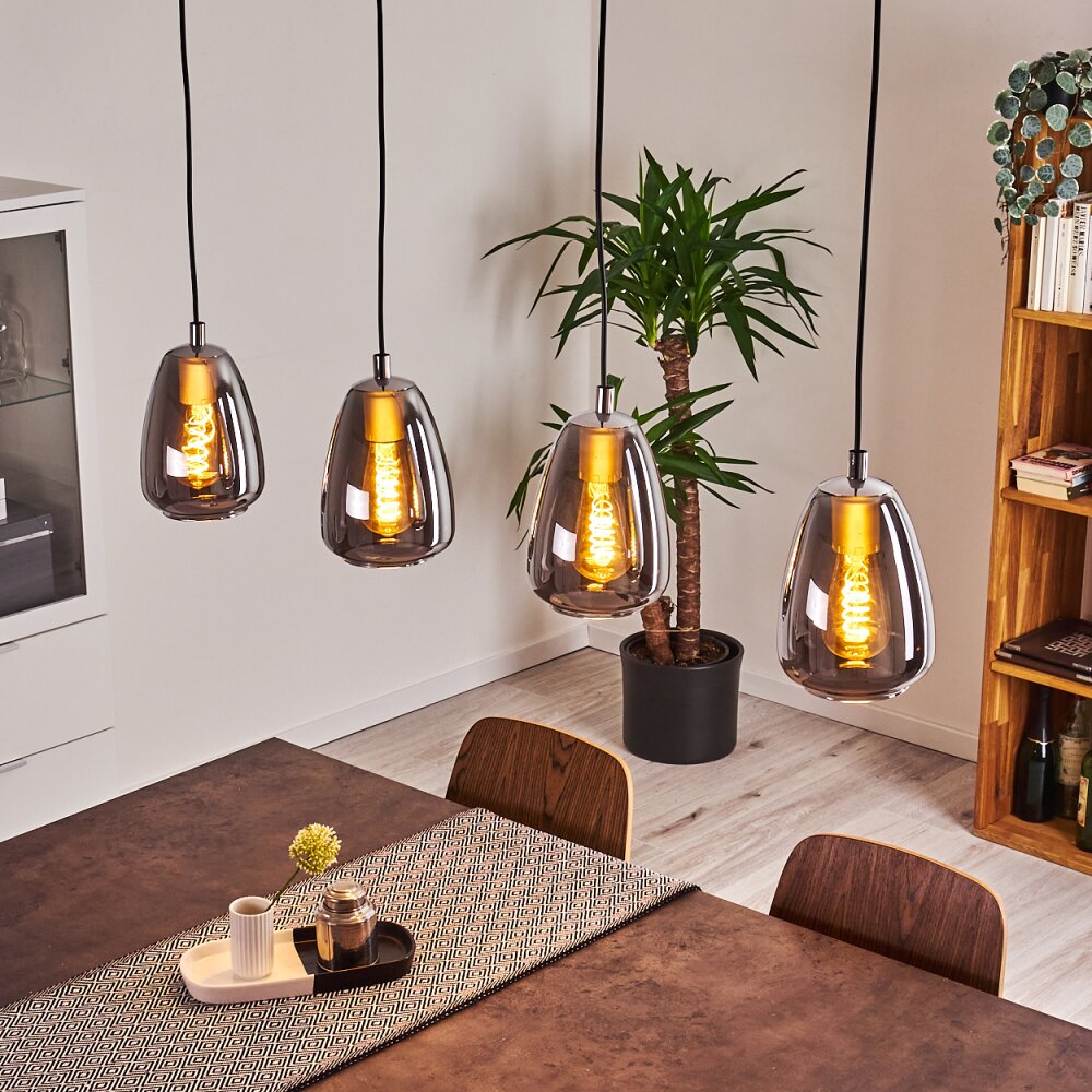 Alvares Pendelleuchte Chrom, 4-flammig main product photo