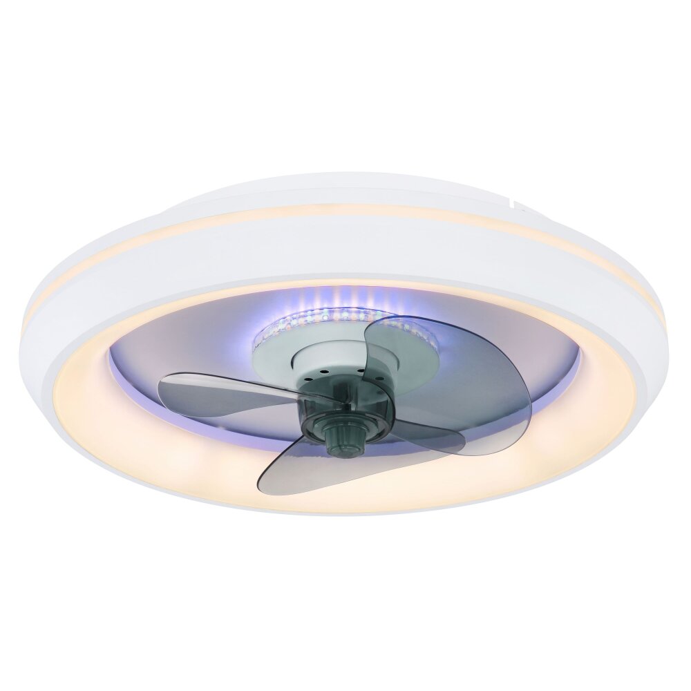 Globo JOEY Deckenventilator LED Weiß, 1-flammig, Fernbedienung main product photo