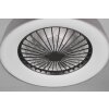 Reality Farsund Deckenventilator LED Grau, 1-flammig, Fernbedienung