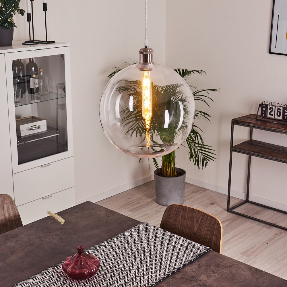 Lololo Hängeleuchte Edelstahl, 1-flammig main product photo