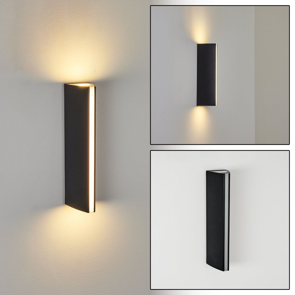 Rotterdam Außenwandleuchte LED Schwarz, 1-flammig main product photo