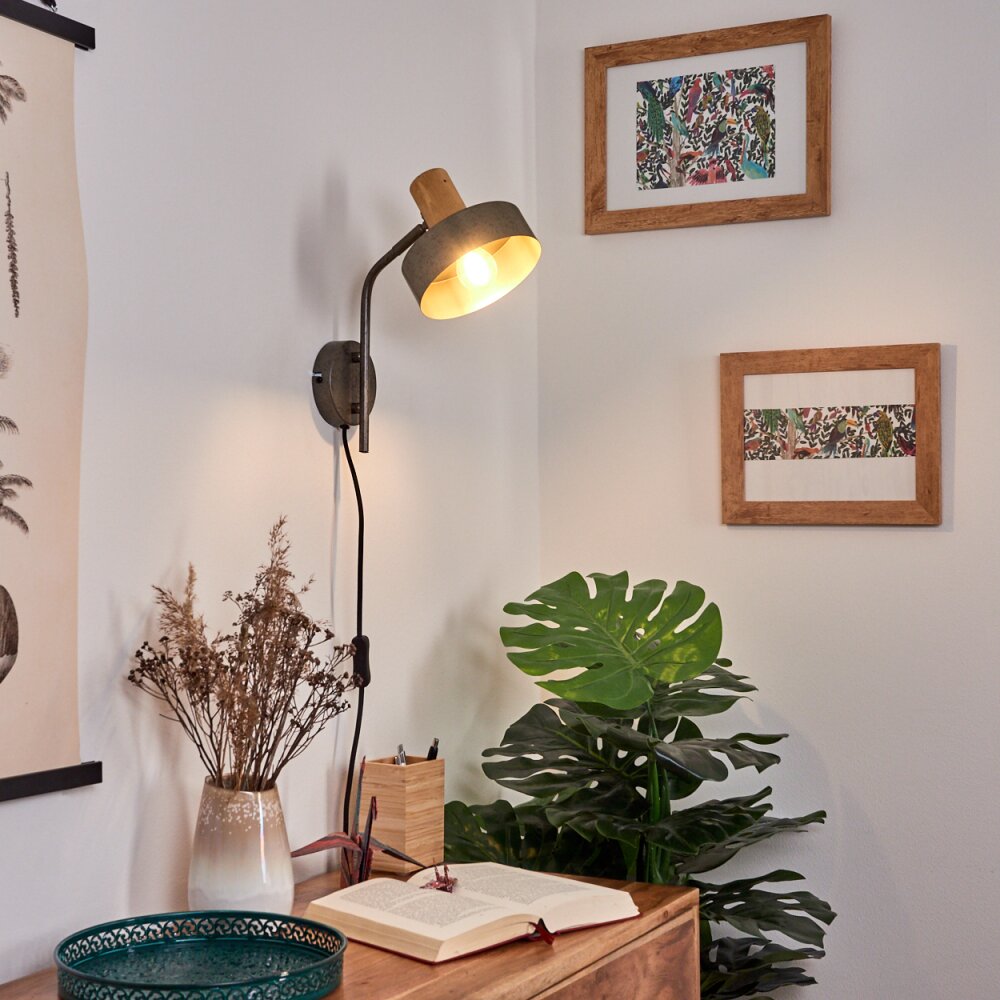 Lakewood Wandleuchte Grau, 1-flammig main product photo