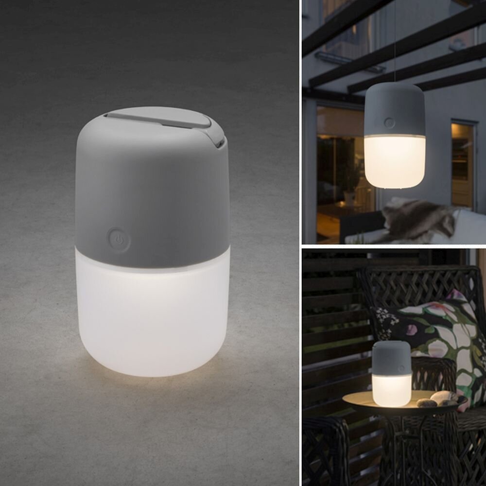 Konstsmide Assisi Solarleuchte LED Grau, 1-flammig main product photo