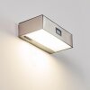 Attu Aussenwandleuchte Solar LED Nickel-Matt, 1-flammig