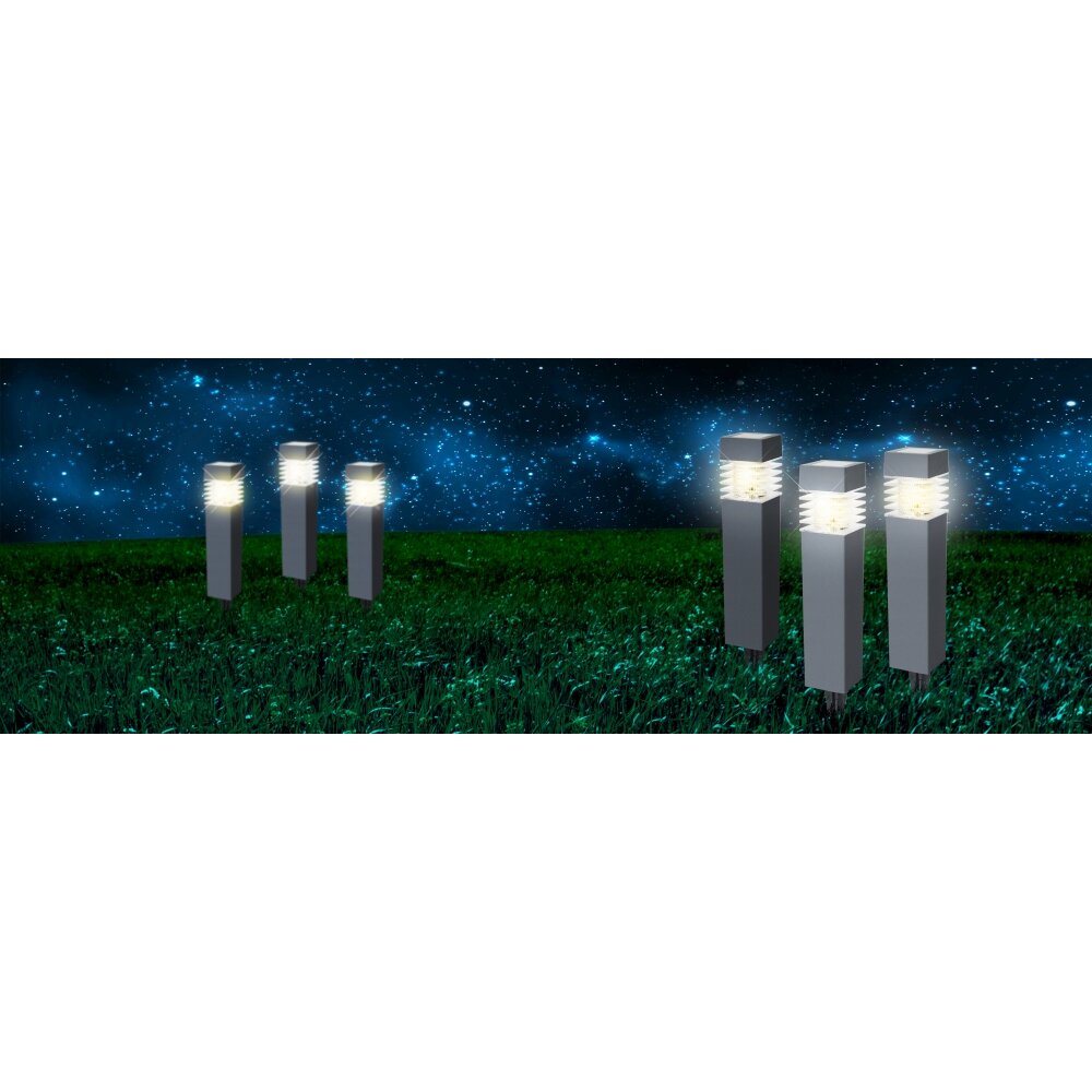 Globo Tless 18er Set Solarleuchte LED Grau, 1-flammig main product photo