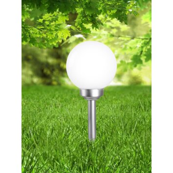 Globo Solar Kugelleuchte LED Silber, 1-flammig