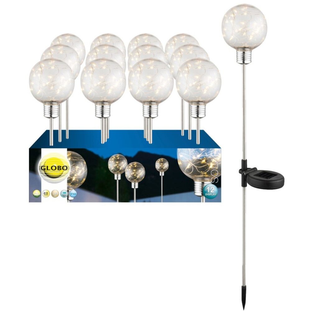 Globo MIMO 12er Set Solarleuchte LED Klar, 20-flammig main product photo