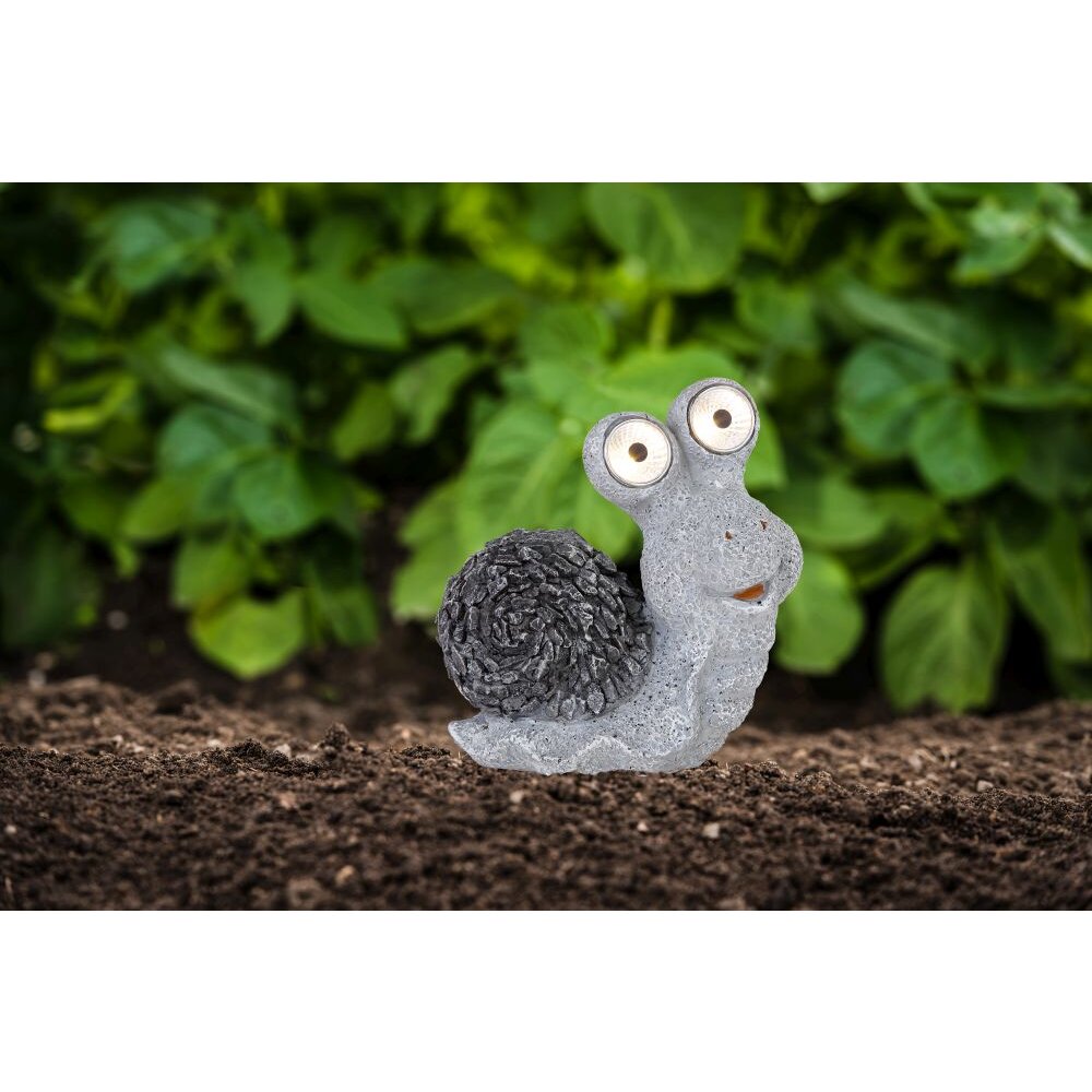 Globo SCHNECKE Solarleuchte LED Grau, 2-flammig main product photo