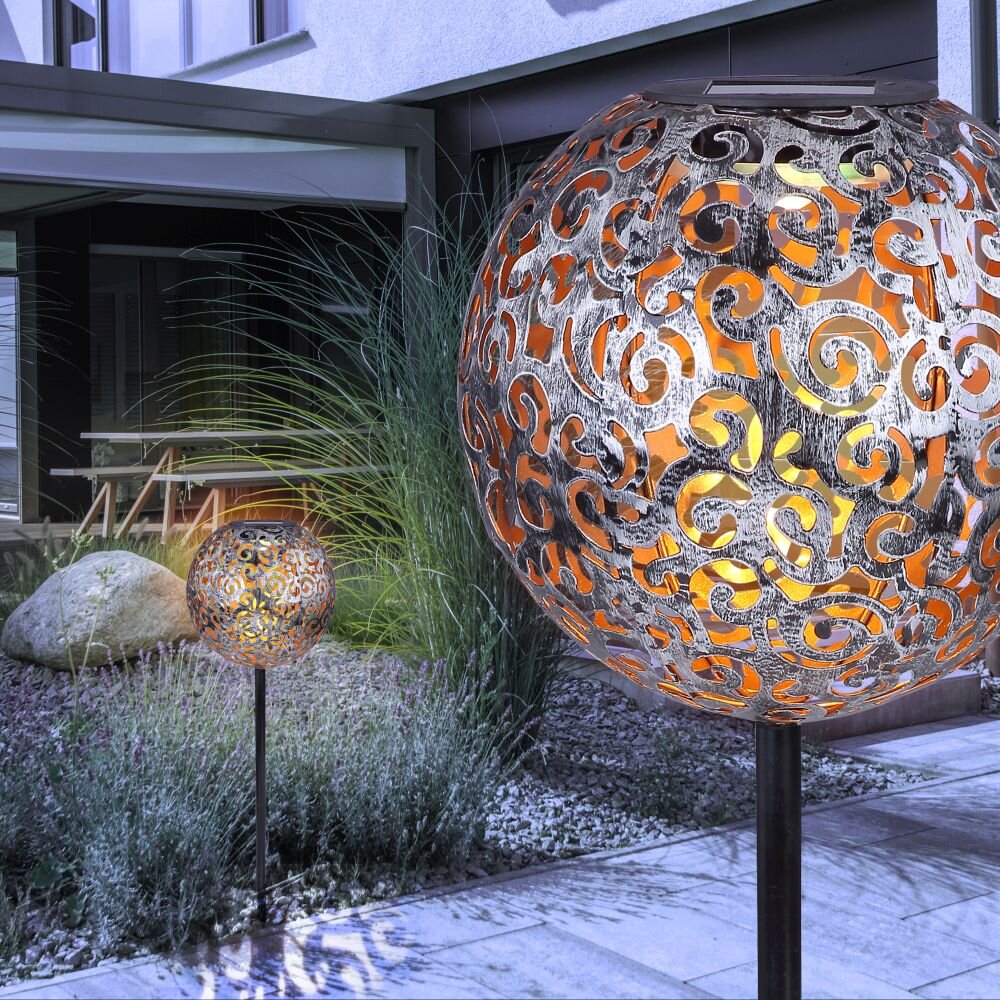 Globo SUNI Solarleuchte LED Silber, 1-flammig main product photo