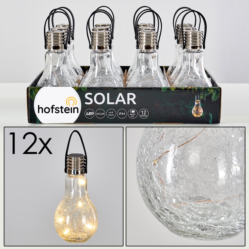 Tian Solarleuchte 12er-Set LED Silber, 1-flammig main product photo
