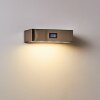 Attu Solar-Außenwandleuchte LED Nickel-Matt, 1-flammig, Bewegungsmelder