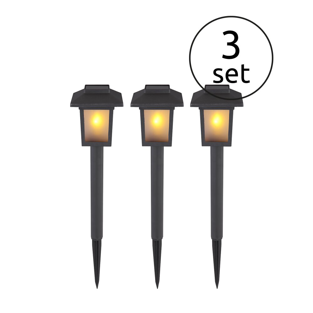 Globo SOLAR 3er Set Solarleuchte LED Schwarz, 10-flammig main product photo