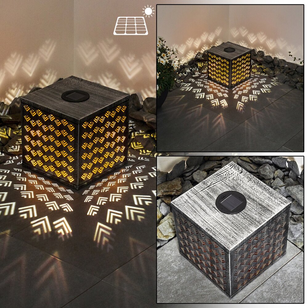 Parikia Solarleuchte LED Kupferfarben, Silber, 1-flammig main product photo