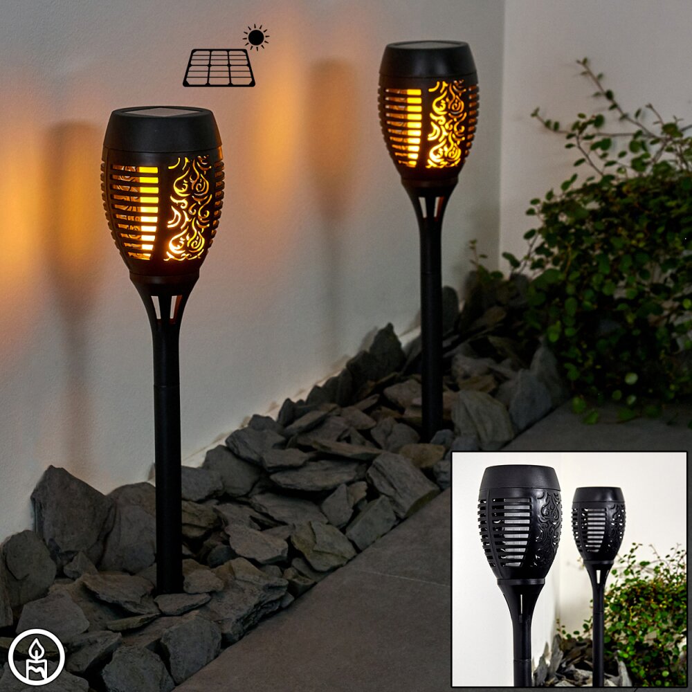 Joinville 2er Set Solar-Wegeleuchte LED Schwarz, 1-flammig main product photo