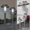 Rovigo Solarleuchte LED Nickel-Matt, 1-flammig