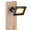 Globo JOYA Tischleuchte LED Holz hell, Schwarz, 1-flammig