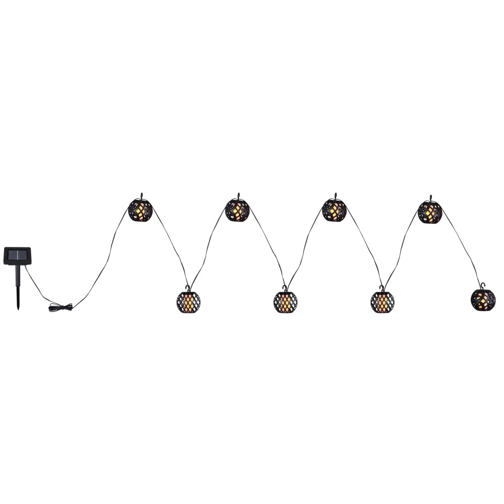 Globo SOLAR Lichterkette LED Schwarz, 98-flammig main product photo