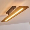 Adak Deckenleuchte LED Grau, 1-flammig