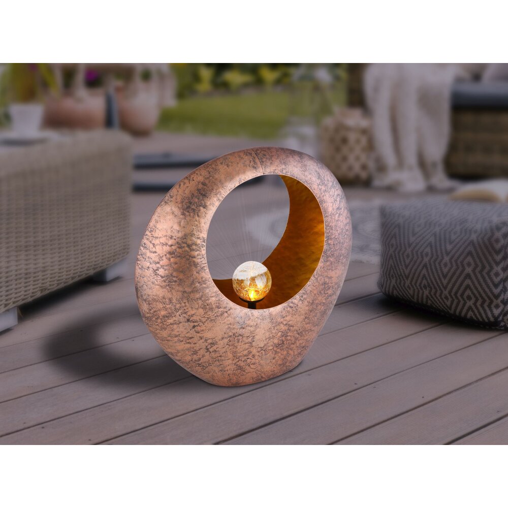 Globo Sun Solarleuchte LED Messing, 1-flammig main product photo