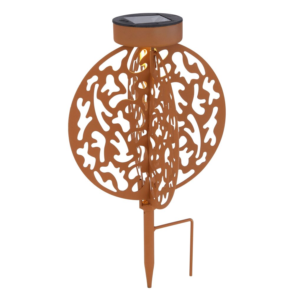 Globo Sun Solarleuchte LED Rostfarben, 1-flammig main product photo