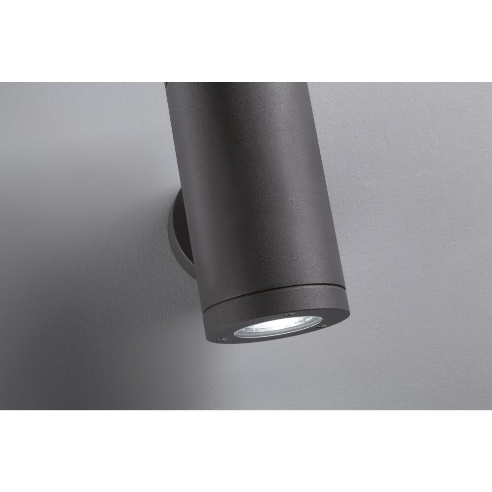 LCD 1062LED Außenwandleuchte Schwarz, 2-flammig