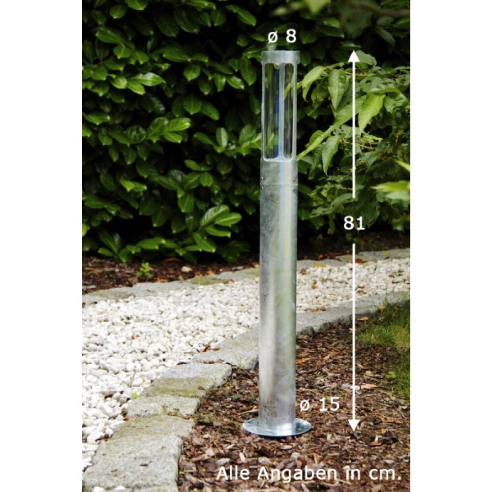 Nordlux HELIX Außenstehleuchte Edelstahl, Verzinkt, 1-flammig main product photo