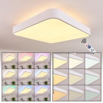 Batamoto Deckenpanel LED Weiß, 2-flammig, Fernbedienung, Farbwechsler