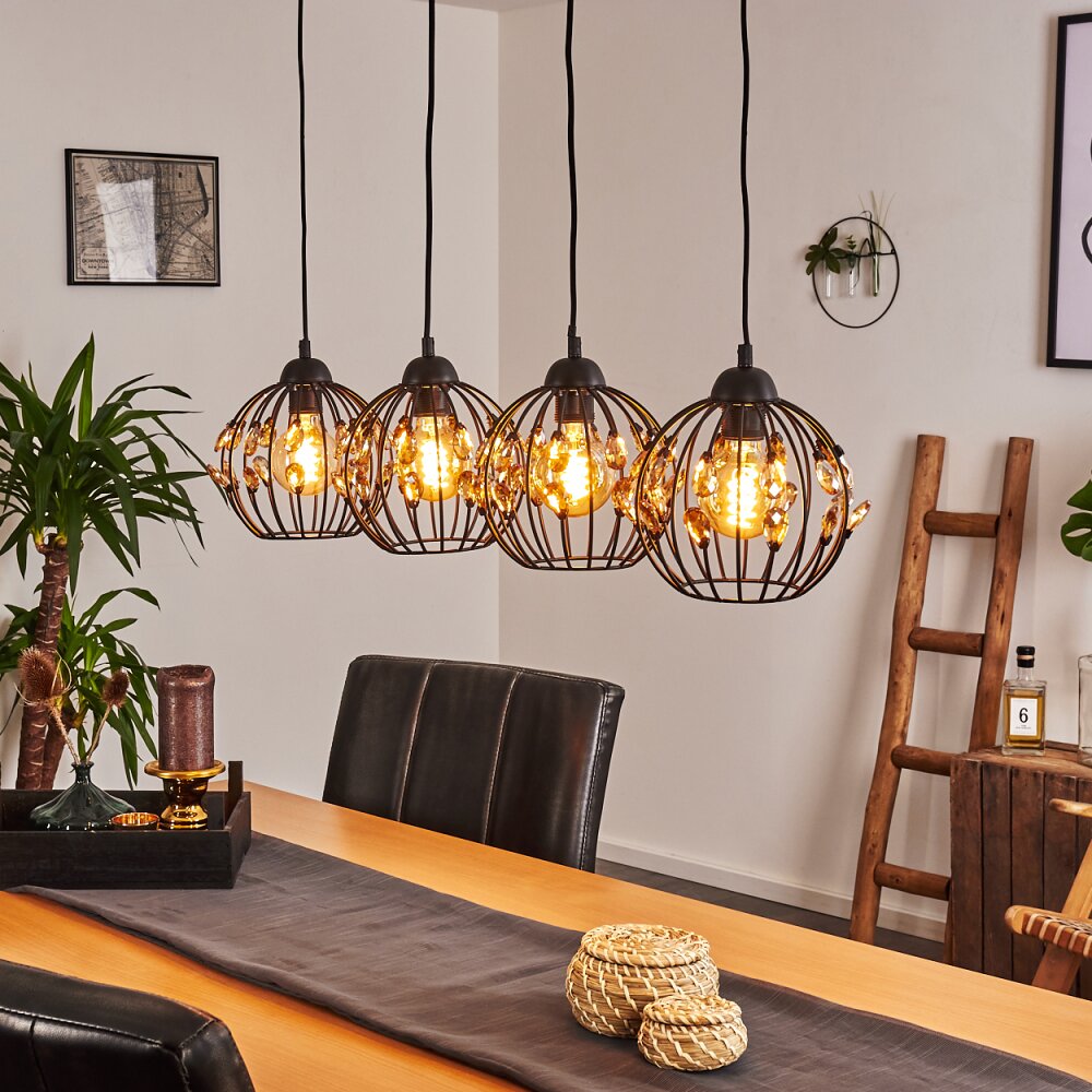 Tawasu Pendelleuchte Schwarz, 4-flammig main product photo