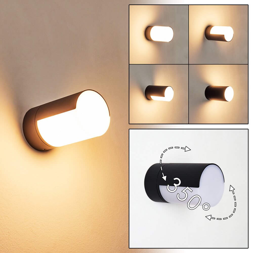 Baulund Außenwandleuchte LED Schwarz, 1-flammig main product photo