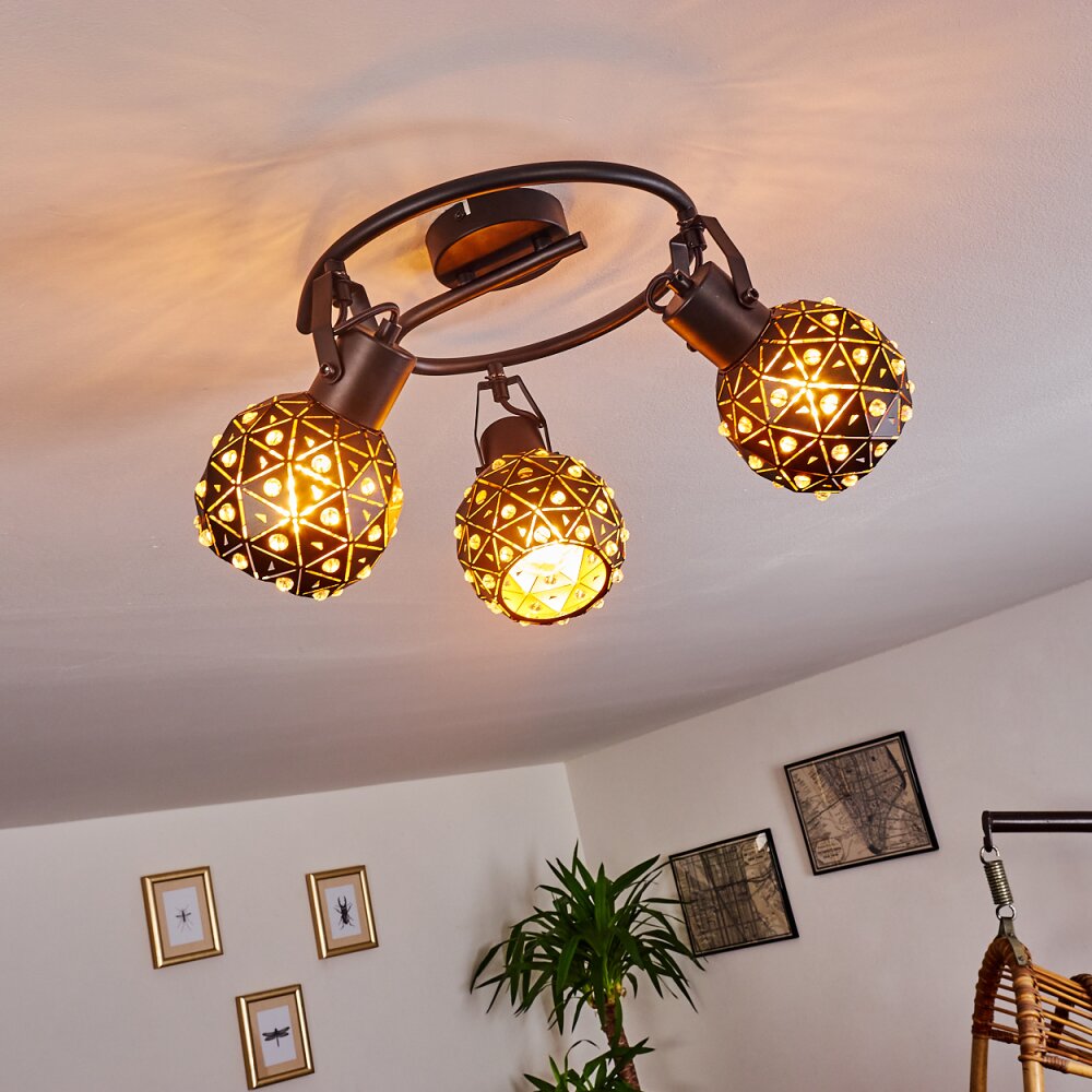 Sunasau Deckenleuchte Schwarz, 3-flammig main product photo