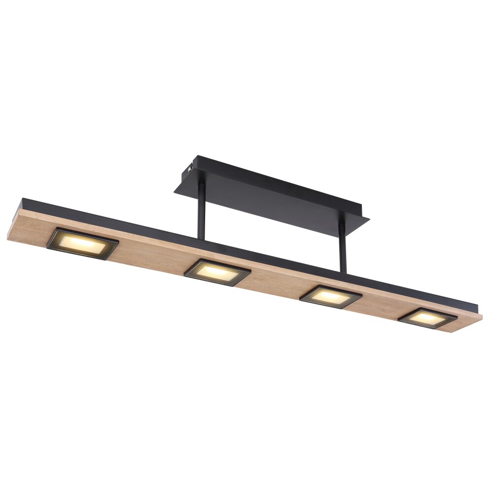 Globo JOYA Deckenleuchte LED Schwarz, 4-flammig main product photo