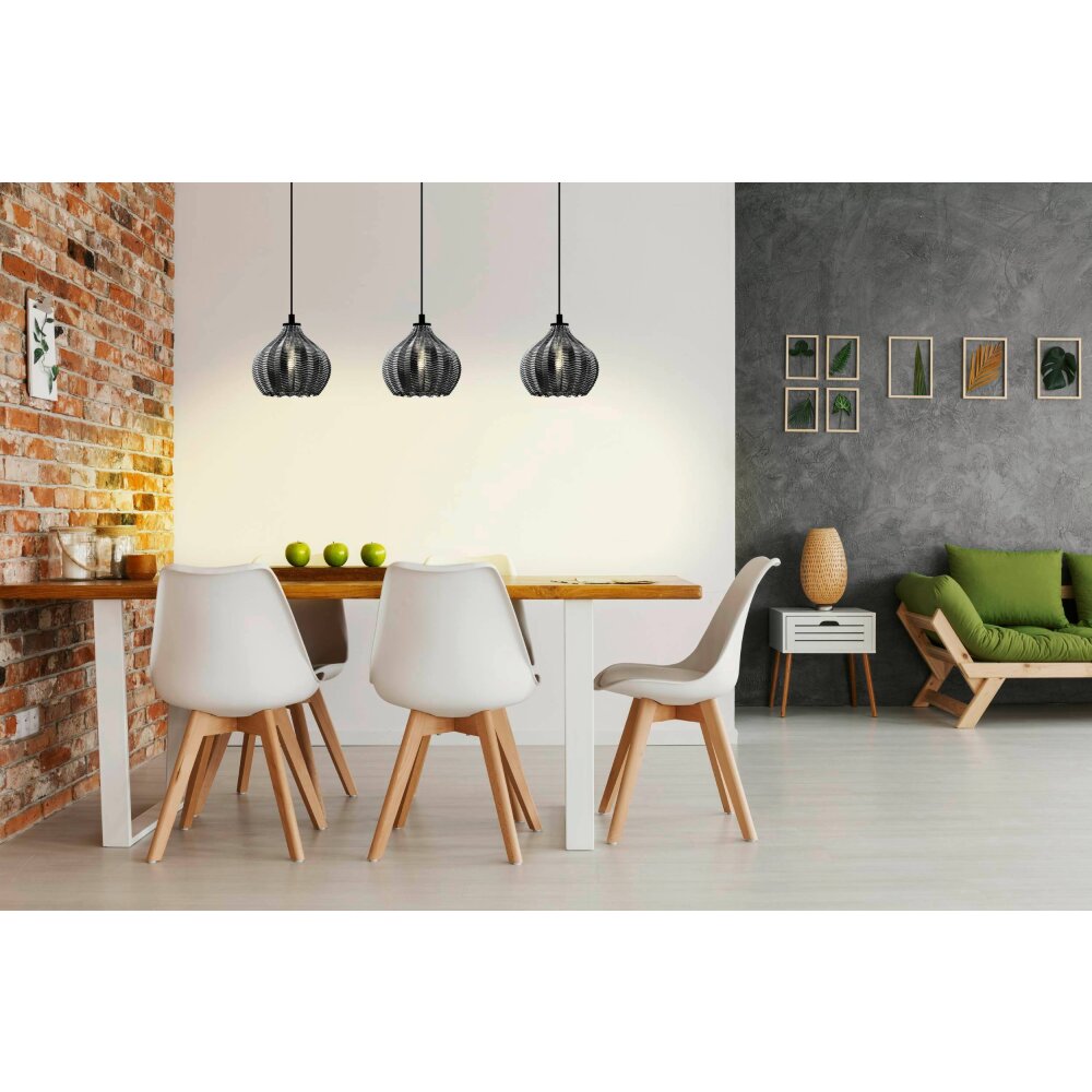 Eglo Leuchten TAMALLAT Hängeleuchte Schwarz, 3-flammig main product photo