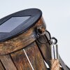 Soulé Solarleuchte LED Braun, 1-flammig