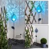 Rovinj Solarleuchte LED Blau, Silber, 1-flammig