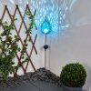 Rovinj Solarleuchte LED Blau, Silber, 1-flammig