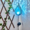 Rovinj Solarleuchte LED Blau, Silber, 1-flammig