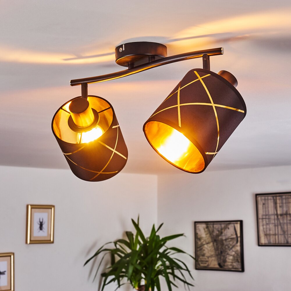 Opatija Deckenleuchte Schwarz, 2-flammig main product photo