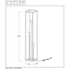 Lucide ARTHUR Stehlampe Schwarz, 3-flammig