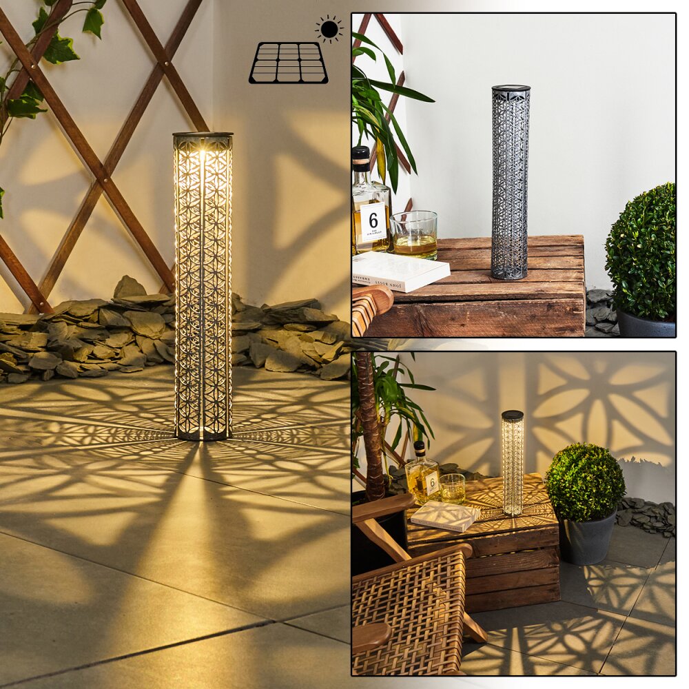 Hankinson Solarleuchte LED Grau, Schwarz, Silber, 1-flammig main product photo