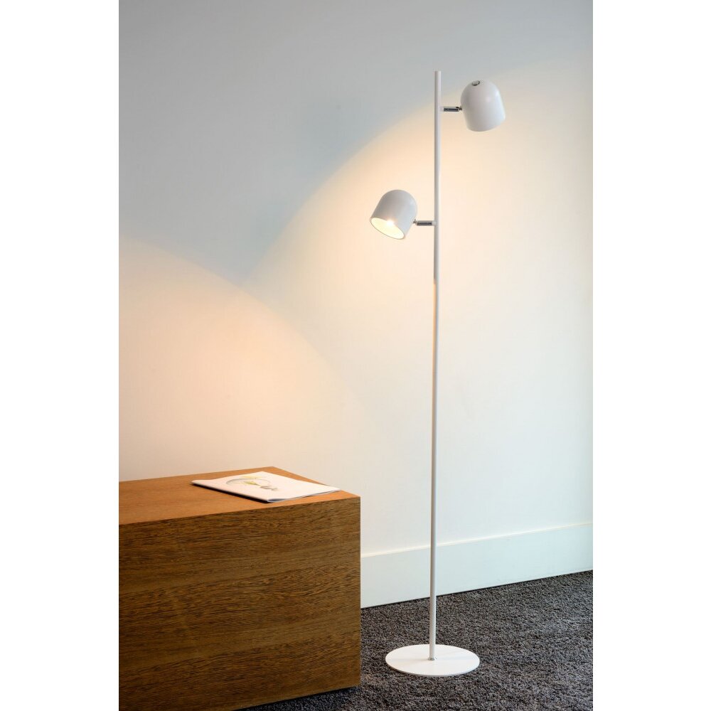 Lucide SKANSKA Stehleuchte LED Weiß, 2-flammig main product photo