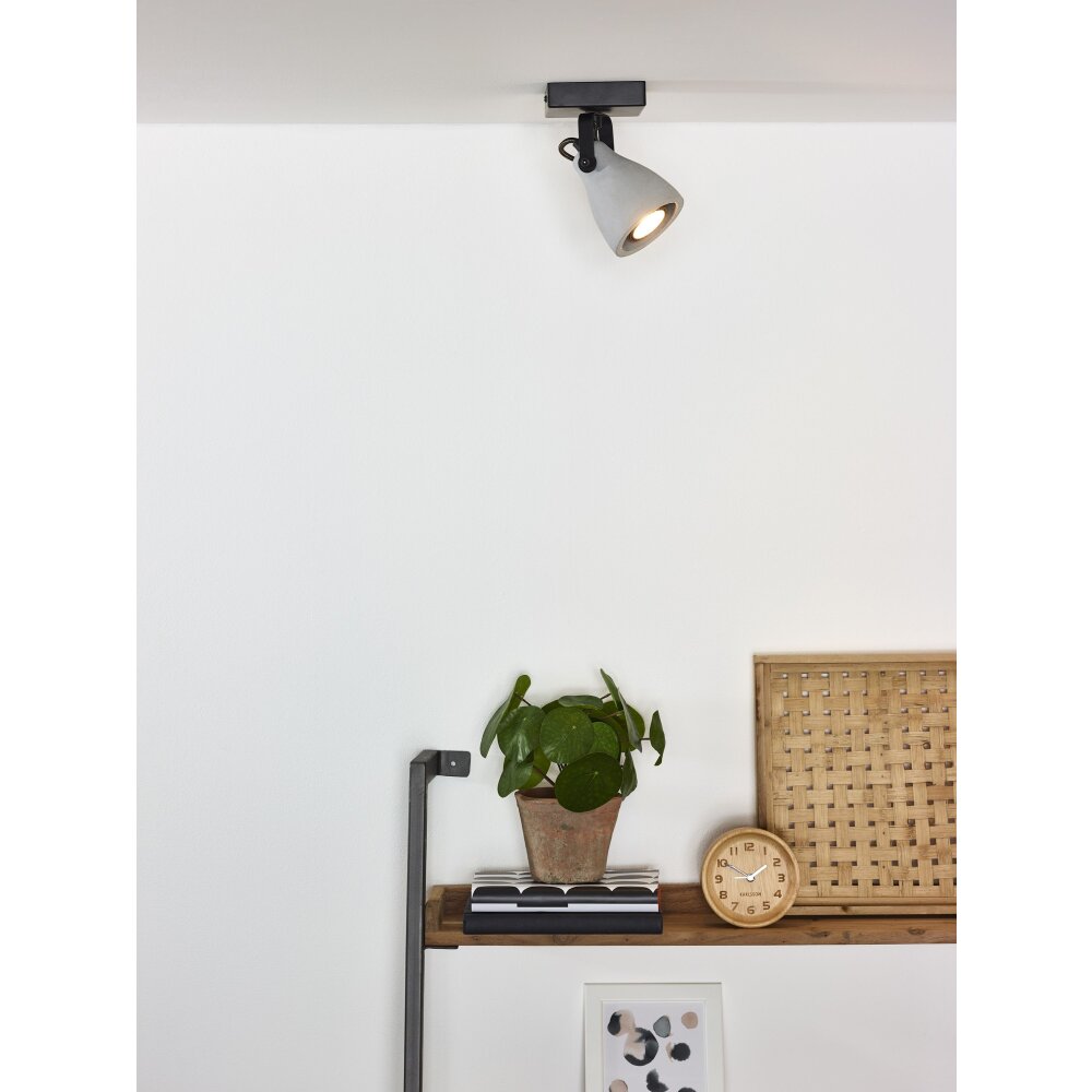 Lucide CONCRI-LED Deckenstrahler Schwarz, 1-flammig main product photo