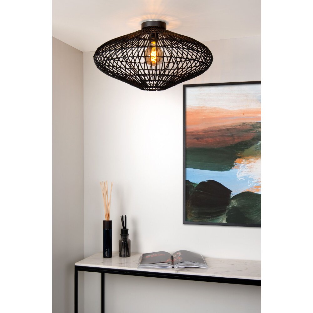Lucide MAGALI Deckenleuchte Schwarz, 1-flammig main product photo