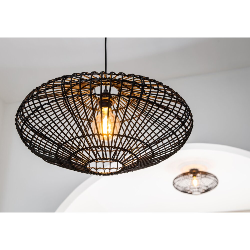 Lucide MAGALI Hängeleuchte Schwarz, 1-flammig main product photo