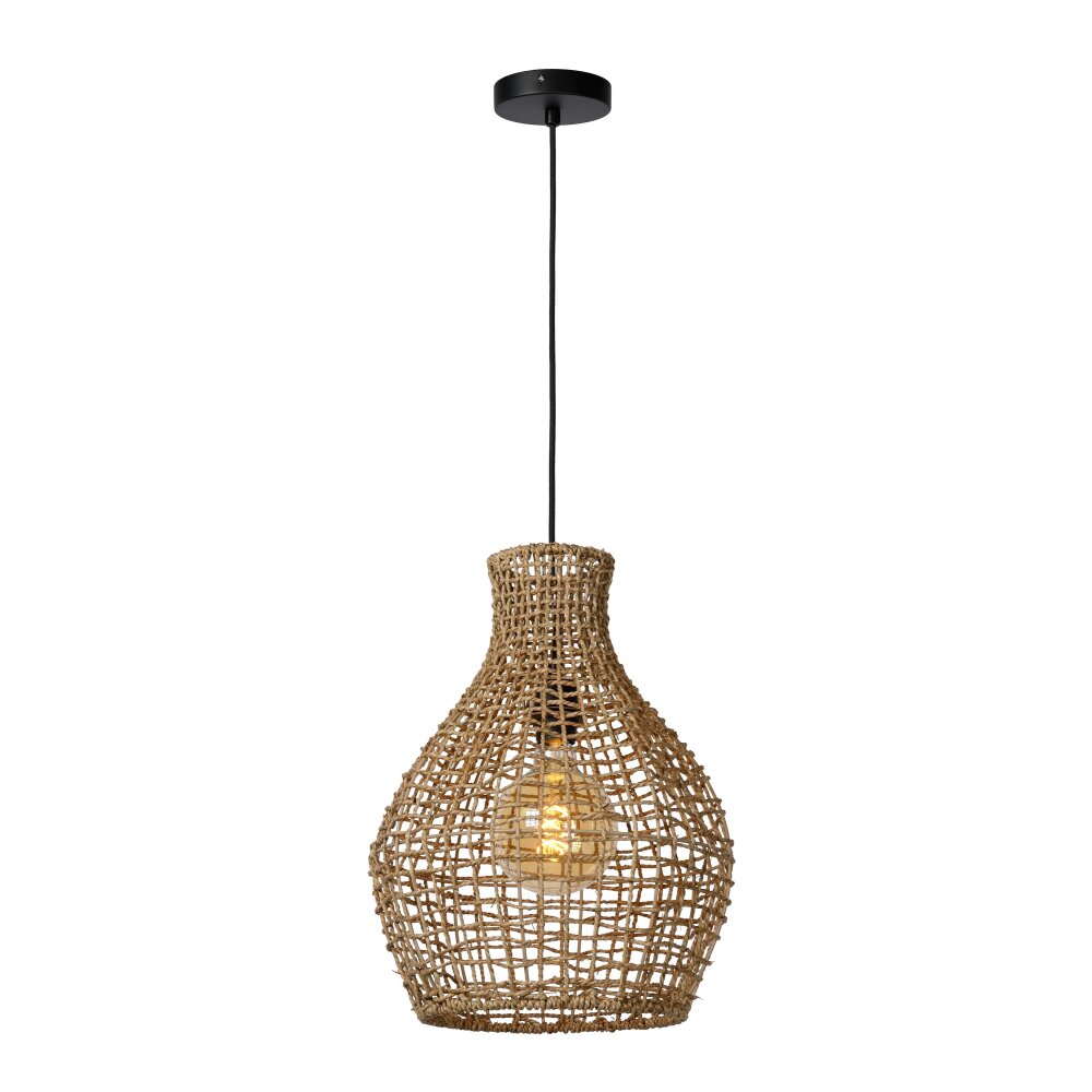 Lucide ALBAN Hängeleuchte Schwarz, 1-flammig main product photo