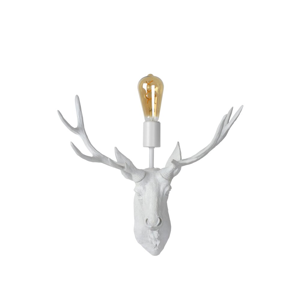 Lucide CARIBOU Wandleuchte Weiß, 1-flammig main product photo