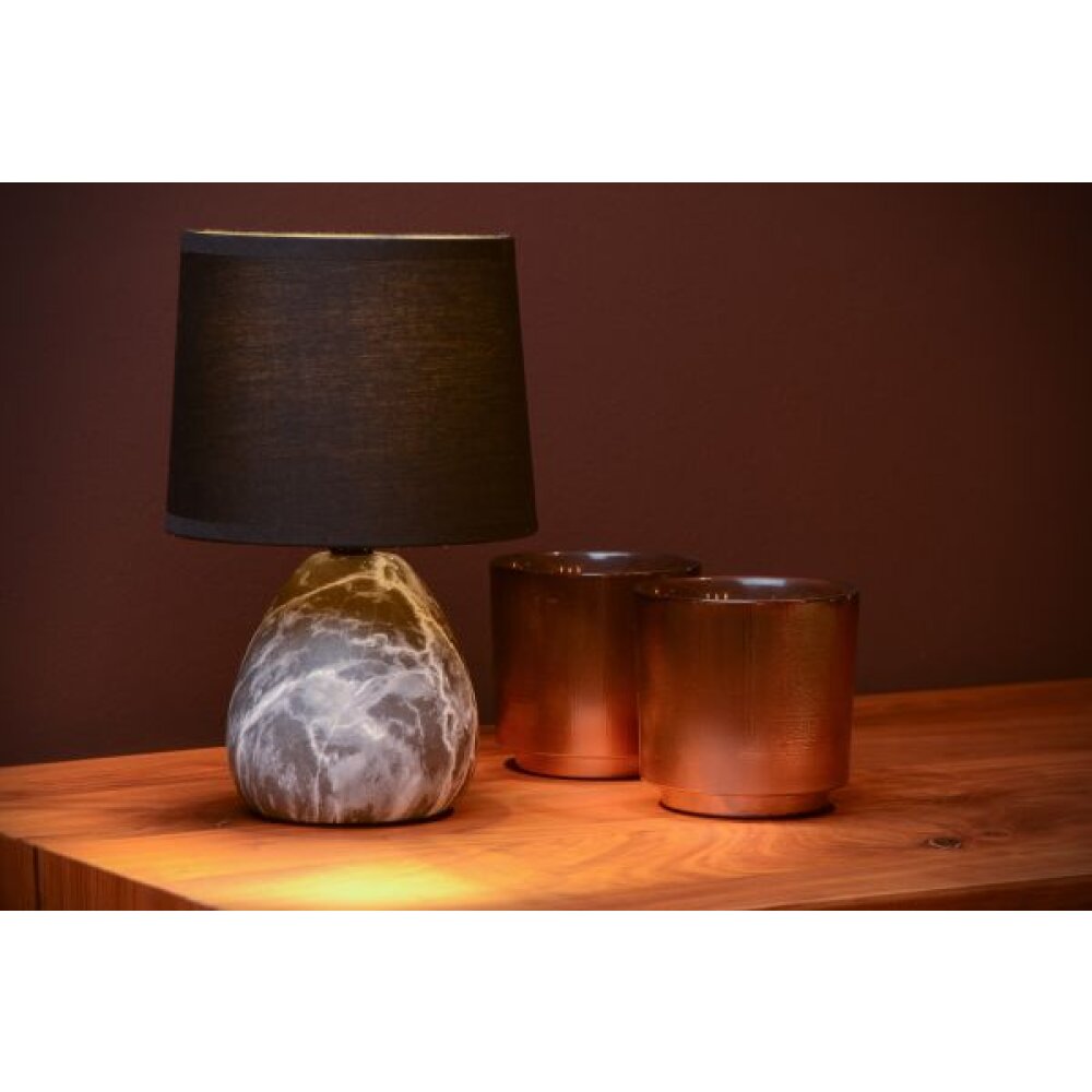 Lucide MARMO Tischleuchte Marmorfarbig, 1-flammig main product photo