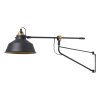 Steinhauer Wandleuchte Gold, Schwarz, 1-flammig