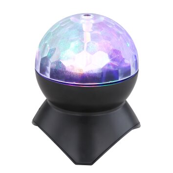 Globo Veli Discokugel LED Schwarz, 1-flammig, Farbwechsler Globo Veli Discokugel LED Schwarz, 1-flammig, Farbwechsler