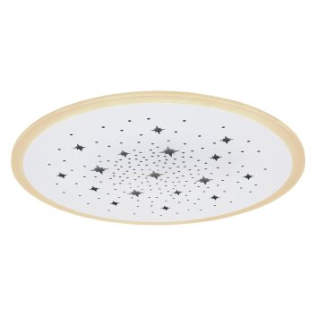 Globo MURPHY Deckenpanel LED Weiß, 1-flammig, Fernbedienung, Farbwechsler