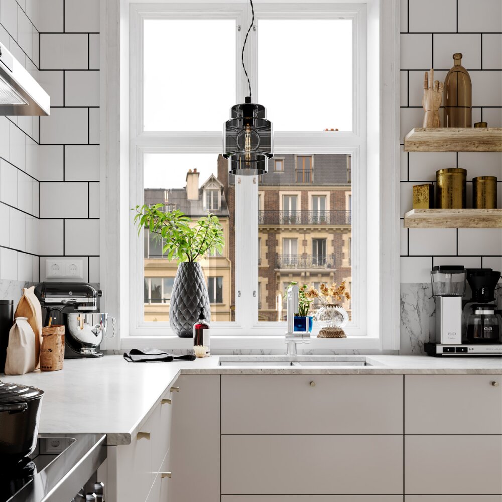 By Rydens Ebbot Hängeleuchte Schwarz, 1-flammig main product photo